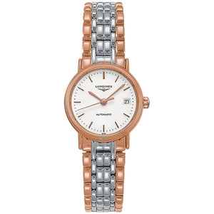  Shop Authentic Longines Presence 30mm Automatic Two Tone Watch for Women - L4.321.1.12.7 - Luxxuri