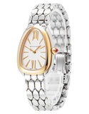  Shop Authentic Bvlgari Serpenti Seduttori Quartz Silver Dial Silver Steel Strap Watch for Women - SERPENTI103144 - Luxxuri