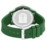 Lacoste 12.12 Green Dial Green Silicone Strap Watch for Men - 2010985