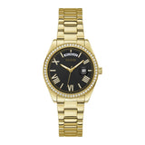  Shop Authentic Guess Luna Diamonds Black Dial Gold Steel Strap Watch for Women - GW0307L2 - Luxxuri