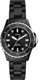  Shop Authentic Fossil FB-01 Three-Hand Black Dial Black Ceramic Strap Watch for Women - CE1108 - Luxxuri