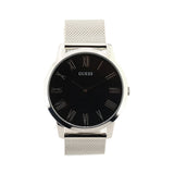  Shop Authentic Guess Analog Black Dial Silver Mesh Bracelet Watch for Men - W1263G1 - Luxxuri