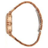 Guess Viva Diamonds White Dial Rose Gold Steel Strap Watch for Women - W0111L3