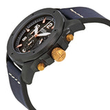  Shop Authentic Fossil Modern Machine Chronograph Black Dial Blue Leather Strap Watch for Men - FS5066 - Luxxuri