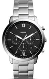  Shop Authentic Fossil Neutra Chronograph Black Dial Silver Steel Strap Watch for Men - FS5384 - Luxxuri