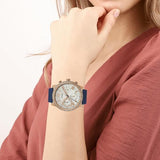  Shop Authentic Guess Solar White Rose Gold Dial Blue Rubber Strap Watch For Women - W1135L3 - Luxxuri