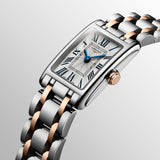  Shop Authentic Longines Dolcevita 18K Gold Silver Dial Two Tone Steel Strap Watch for Women - L5.258.5.71.7 - Luxxuri