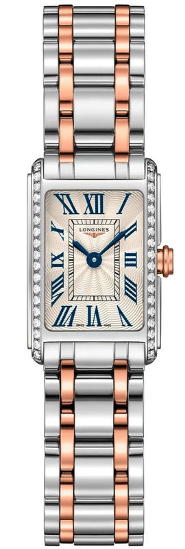  Shop Authentic Longines Dolcevita Diamonds White Dial Two Tone Steel Strap Watch for Women - L5.258.5.79.7 - Luxxuri