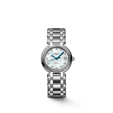  Shop Authentic Longines PrimaLuna 26.5mm Automatic White Mother of Pearl Dial Silver Stainless Steel Watch for Women - L8.111.0.87.6 - Luxxuri