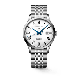  Shop Authentic Longines Record Automatic Stainless Steel 40mm Watch for Men - L2.821.4.11.6 - Luxxuri