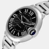  Shop Authentic Cartier Ballon Bleu de Cartier Black Dial Silver Steel Strap Watch for Men - W6920042 - Luxxuri