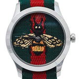  Shop Authentic Gucci Le Marche des Merveilles Red & Green Dial Red & Green Nylon Strap Unisex Watch - YA1264060 - Luxxuri