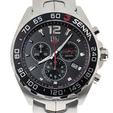 Shop Authentic Tag Heuer Senna Chronograph Special Edition Black Dial Silver Steel Strap Watch for Men - CAZ1015.BA0883 - Luxxuri
