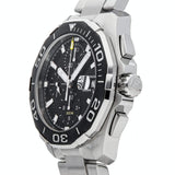  Shop Authentic Tag Heuer Aquaracer Calibre 16 Day-Date Black Dial Silver Steel Strap Watch for Men - CAY211A.BA0927 - Luxxuri
