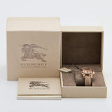  Shop Authentic Burberry The Britain Gray Dial Gray Leather Strap Watch for Women - BBY1718 - Luxxuri