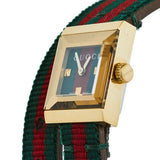  Shop Authentic Gucci G-Frame Multicolored Red and Green Dial Watch For Women - YA128527 - Luxxuri