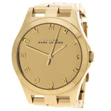 Shop Authentic Marc Jacobs Henry Gold Dial Gold Steel Strap Watch for Women - MBM3211 - Luxxuri