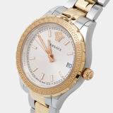  Shop Authentic Versace Hellenyium Silver Dial Two Tone Steel Strap Watch for Women - V12030015 - Luxxuri