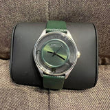  Shop Authentic Marc Jacobs Tether Transparent Green Dial Green Leather Strap Watch for Women - MBM1378 - Luxxuri