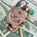  Shop Authentic Michael Kors Wren Diamonds Rose Gold Dial Two Tone Steel Strap Watch for Women - MK6159 - Luxxuri