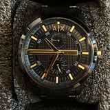  Shop Authentic Armani Exchange Hampton Chronograph Black Dial Black Steel Strap Watch For Men - AX2121 - Luxxuri