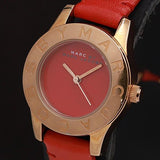  Shop Authentic Marc Jacobs Blade Red Dial Red Leather Strap Watch for Women - MBM1210 - Luxxuri
