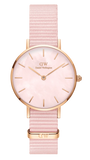  Shop Authentic Daniel Wellington Petite Mother of Pearl Pink Dial Pink Nylon Strap Watch For Women - DW00100512 - Luxxuri