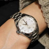  Shop Authentic Tag Heuer Formula 1 Diamonds Mother Of Pearl White Dial Silver Steel Strap Watch for Women - WBJ1419.BA0664 - Luxxuri