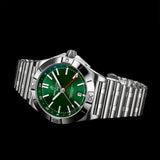  Shop Authentic Breitling Chronomat GMT 40 Green Dial Silver Steel Strap Watch for Men - A32398101L1A1 - Luxxuri
