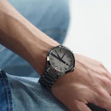  Shop Authentic Armani Exchange Hampton Chronograph Grey Dial Grey Steel Strap Watch For Men - AX2194 - Luxxuri