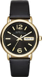  Shop Authentic Marc Jacobs Fergus Black Dial Black Leather Strap Watch for Women - MBM8651 - Luxxuri