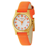  Shop Authentic Marc Jacobs Henry Dinky White Dial Orange Leather Strap Watch for Women - MBM1236 - Luxxuri