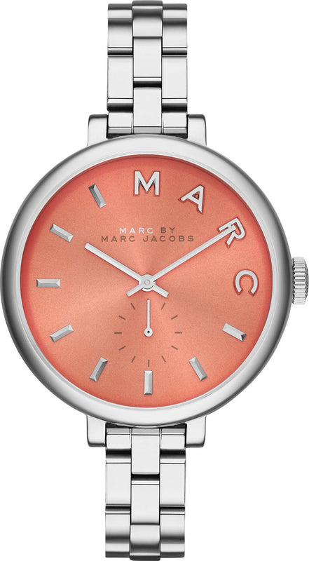  Shop Authentic Marc Jacobs Sally Orange Dial Silver Steel Strap Watch for Women - MBM3365 - Luxxuri