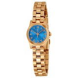  Shop Authentic Marc Jacobs Henry Dinky Blue Dial Rose Gold Steel Strap Watch for Women - MBM3204 - Luxxuri