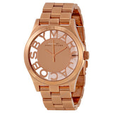  Shop Authentic Marc Jacobs Henry Rose Gold Dial Rose Gold Steel Strap Watch for Women - MBM3207 - Luxxuri