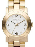  Shop Authentic Marc Jacobs Amy White Dial Gold Steel Strap Watch for Women - MBM3182 - Luxxuri
