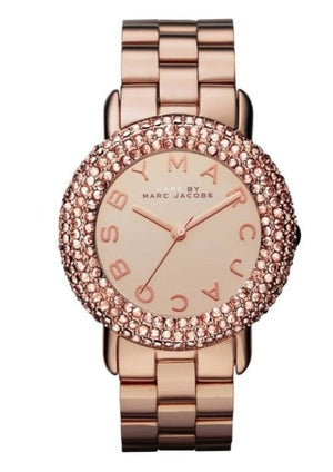 Shop Authentic Marc Jacobs Marci Crystals Rose Gold Dial Rose Gold Steel Strap Watch for Women - MBM3192 - Luxxuri