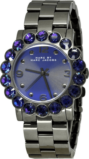  Shop Authentic Marc Jacobs Amy Purple Dial Black Steel Strap Watch for Women - MBM3224 - Luxxuri