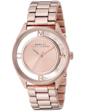  Shop Authentic Marc Jacobs Tether Transparent Rose Gold Dial Rose Gold Steel Strap Watch for Women - MBM3414 - Luxxuri