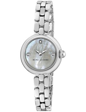  Shop Authentic Marc Jacobs Courtney Mother of Pearl White Dial Silver Steel Strap Watch for Women - MJ3459 - Luxxuri