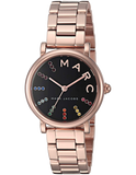 Shop Authentic Marc Jacobs Roxy Black Dial Rose Gold Steel Strap Watch for Women - MJ3569 - Luxxuri