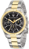  Shop Authentic Maserati Competizione Chronograph Black Dial Two Tone Steel Strap Watch For Men - R8853100016 - Luxxuri