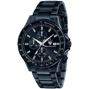  Shop Authentic Maserati SFIDA Chronograph Blue Dial Blue Steel Strap Watch For Men - R8873640023 - Luxxuri