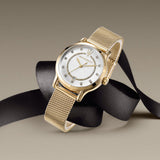  Shop Authentic Maserati Epoca Mother of Pearl Dial Yellow Gold Mesh Strap Watch For Women - R8853118502 - Luxxuri