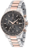  Shop Authentic Maserati SFIDA Black Dial Two Tone Steel Strap Watch For Men - R8873640014 - Luxxuri