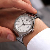  Shop Authentic Maserati Stile 3H White Dial Silver Steel Strap Watch For Men - R8853142005 - Luxxuri