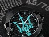  Shop Authentic Maserati Potenza Aqua Edition Black Dial Black Mesh Bracelet Watch For Men - R8853144002 - Luxxuri
