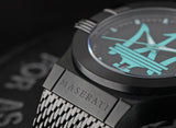  Shop Authentic Maserati Potenza Aqua Edition Black Dial Black Mesh Bracelet Watch For Men - R8853144002 - Luxxuri