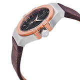  Shop Authentic Maserati Potenza Black Dial Brown Leather Strap Watch For Men - R8851108014 - Luxxuri
