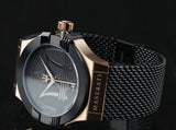  Shop Authentic Maserati Potenza Black Mesh Bracelet Black Dial Watch For Men - R8853108010 - Luxxuri